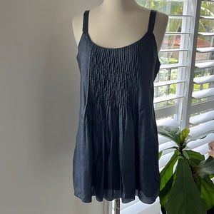 Eileen Fisher grayish silver tunic s